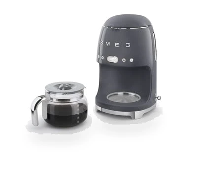 Retro Style Drip Coffee Machine with Glass Carafe — Coffee & Espresso Combos, Smeg