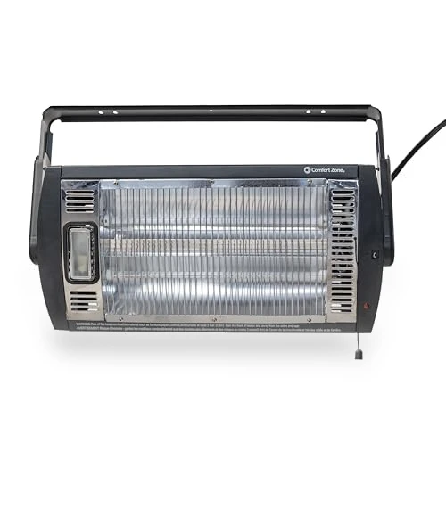 Ceiling Mounted Space Heater with Halogen Light, 1500W, Adjustable Tilt — Heater Spare Components, Comfort Zone