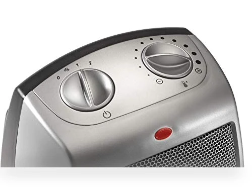Desktop Electric Ceramic Space Heater with Adjustable Thermostat — Portable Heating Solutions, Lasko