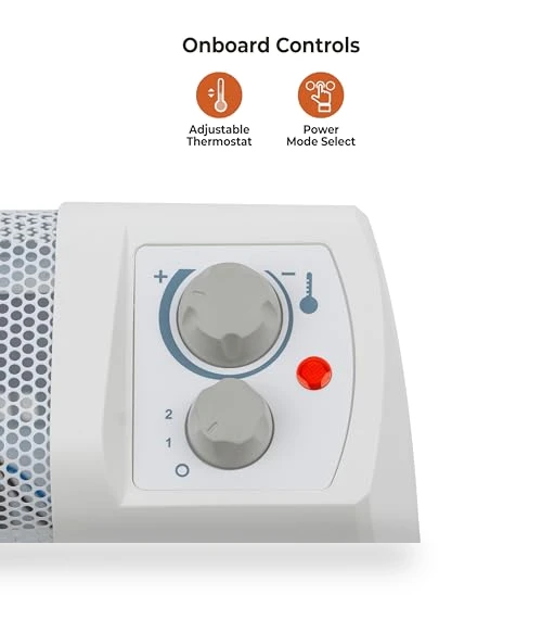 Electric Baseboard Space Heater with Adjustable Thermostat — Heater Spare Components, Comfort Zone