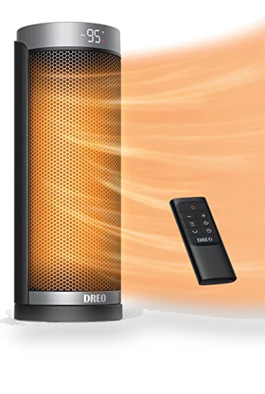Space Heater for Indoor Use, 1500W Fast Heating with Thermostat, Remote Control, 70° Oscillating, Portable — Portable Heating Solutions, Dreo