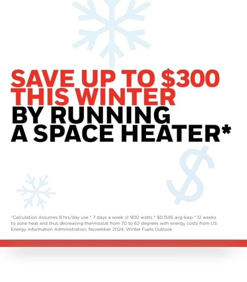 Ceramic Space Heater with Digital Controls and Programmable Thermostat — Portable Heating Solutions, Honeywell