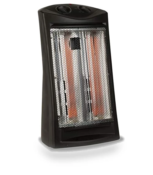 Infrared Radiant Quartz Tower Heater, 1500W Space Heater with Adjustable Thermostat — Portable Heating Solutions, BLACK+DECKER
