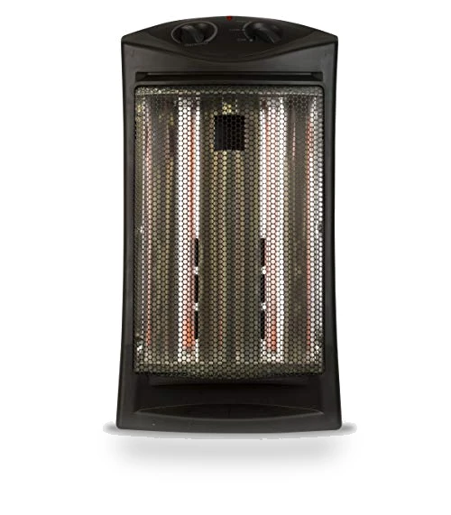 Infrared Radiant Quartz Tower Heater, 1500W Space Heater with Adjustable Thermostat — Portable Heating Solutions, BLACK+DECKER