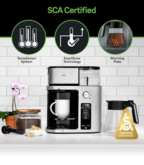 10-Cup Pod Free Drip Coffee Maker with Cold Brew — Coffee & Espresso Combos, Braun