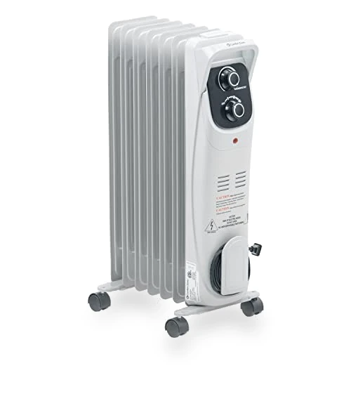 Oil-Filled Radiator Space Heater with Adjustable Thermostat — Portable Heating Solutions, Comfort Zone