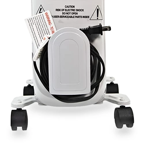 Oil-Filled Radiator Space Heater with Adjustable Thermostat — Portable Heating Solutions, Comfort Zone