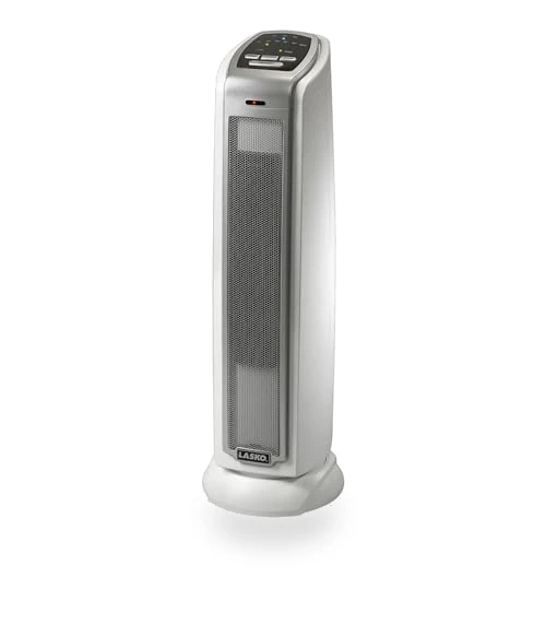 Oscillating Ceramic Tower Space Heater with Timer and Overheat Protection — Portable Heating Solutions, Lasko