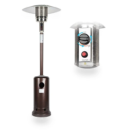 Outdoor Propane Patio Heater with Umbrella Dome 48,000 BTU — Patio Heaters, MIXBIRLY
