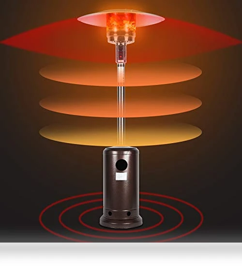 Outdoor Propane Patio Heater with Umbrella Dome 48,000 BTU — Patio Heaters, MIXBIRLY