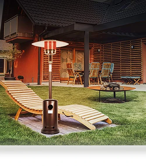 Outdoor Propane Patio Heater with Umbrella Dome 48,000 BTU — Patio Heaters, MIXBIRLY