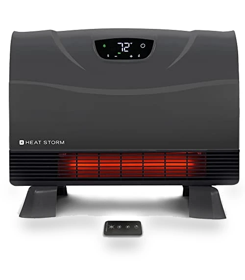 Infrared Space Heater with Remote Control, Energy Efficient — Heater Spare Components, Heat Storm