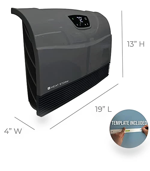 Infrared Space Heater with Remote Control, Energy Efficient — Heater Spare Components, Heat Storm