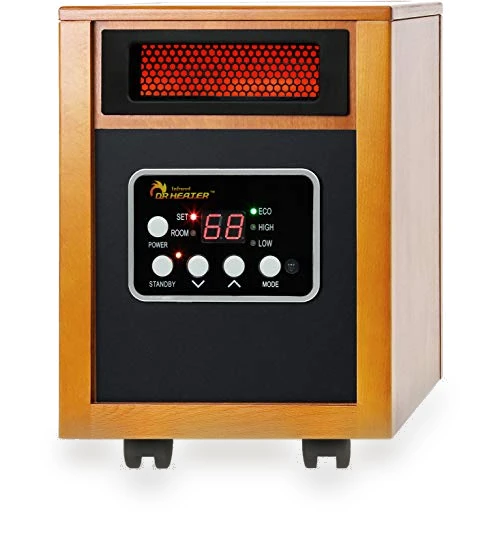 Portable Space Heater with Remote Control, 1500-Watt — Heater Spare Components, Dr Infrared Heater