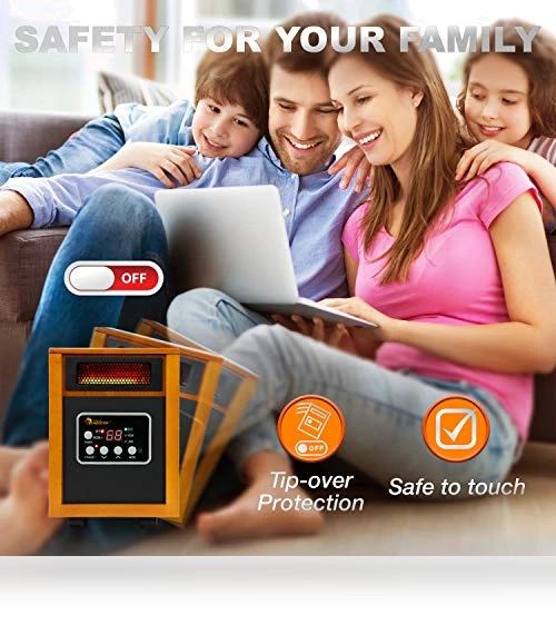 Portable Space Heater with Remote Control, 1500-Watt — Heater Spare Components, Dr Infrared Heater