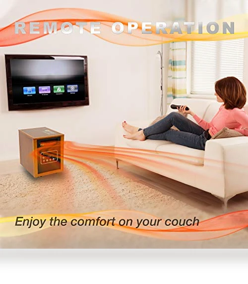Portable Space Heater with Remote Control, 1500-Watt — Heater Spare Components, Dr Infrared Heater