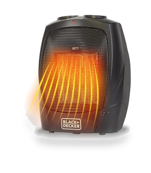 Portable Space Heater with Carry Handle, 1500W — Portable Heating Solutions, BLACK+DECKER