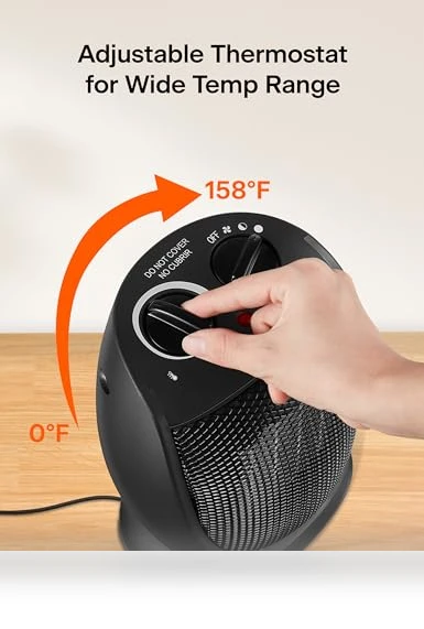 Portable Space Heater with Quiet Cooling & Heating Mode, Tip Over & Overheat Protection — Portable Heating Solutions, PELONIS