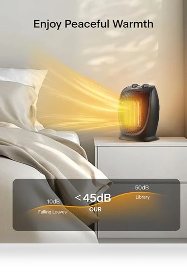 Portable Space Heater with Quiet Cooling & Heating Mode, Tip Over & Overheat Protection — Portable Heating Solutions, PELONIS