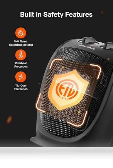 Portable Space Heater with Quiet Cooling & Heating Mode, Tip Over & Overheat Protection — Portable Heating Solutions, PELONIS