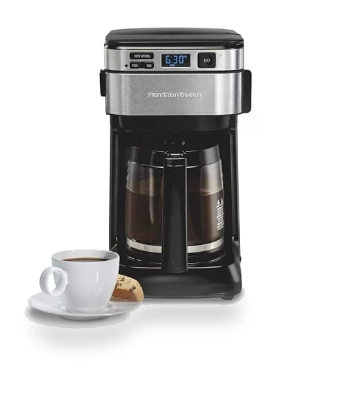Programmable Drip Coffee Maker, 12 Cups, Front Access Easy Fill — Coffee Makers, Hamilton Beach