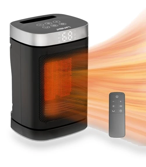 Portable Space Heater with 70° Rotation - 1500W PTC Electric Heater — Portable Heating Solutions, JIBUFI