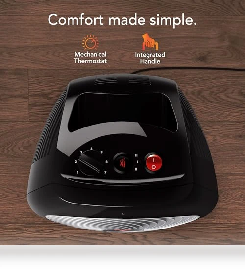 Space Heater with Adjustable Thermostat and Safety Features — Portable Heating Solutions, Vornado
