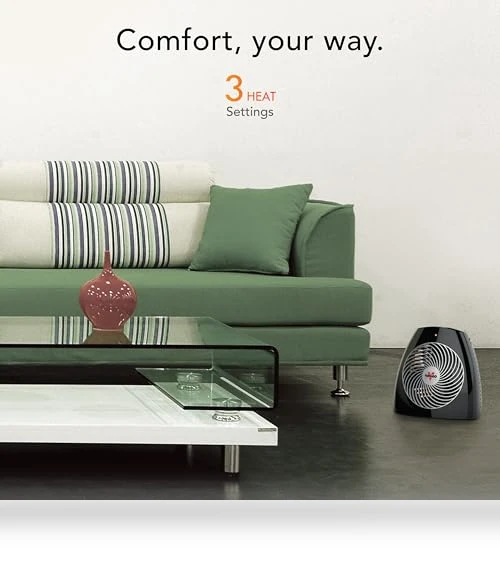Space Heater with Adjustable Thermostat and Safety Features — Portable Heating Solutions, Vornado