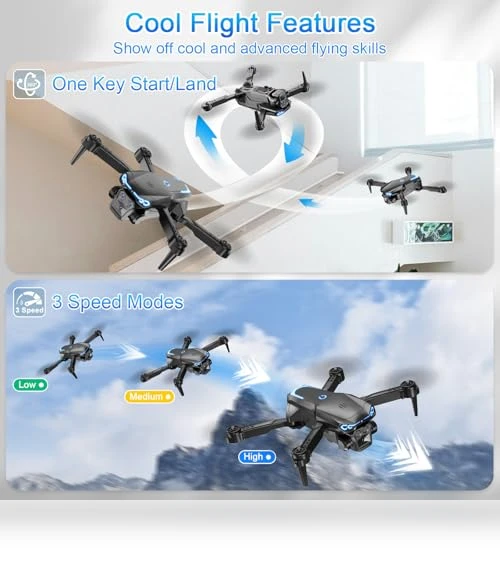 FPV Foldable Drone with 1080P HD Camera — Drones, Naseto