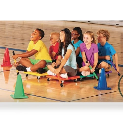 16" Scooters Set of 6 with Non-Marring Casters for PE Class — Electric Vehicles, S&S Worldwide
