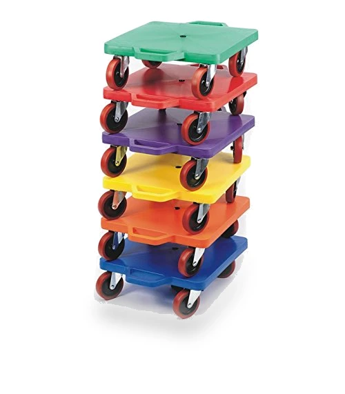 16" Scooters Set of 6 with Non-Marring Casters for PE Class — Electric Vehicles, S&S Worldwide