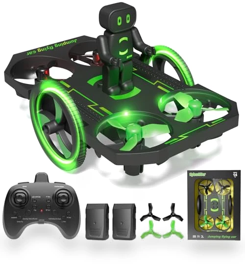 Mini Nano Indoor RC Quadcopter Toy with Jumping Car Mode — Flying Toys
