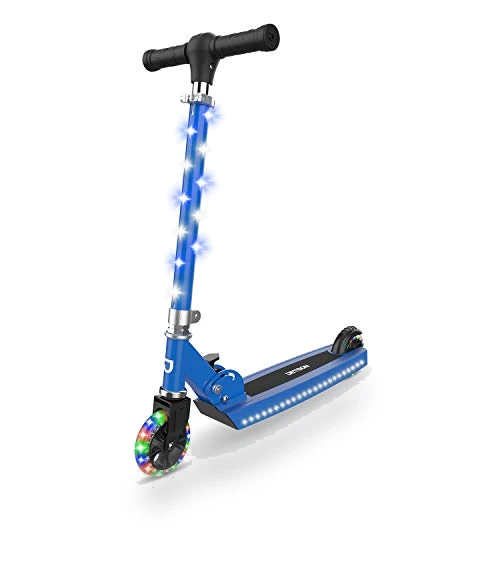 Light-Up Kick Scooter with Adjustable Handlebar and Rear Brake — Push Scooters, Jetson