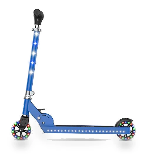 Light-Up Kick Scooter with Adjustable Handlebar and Rear Brake — Push Scooters, Jetson