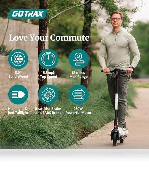APEX Series Electric Scooter for Adult, 12/18 Miles Max Range, 15.5/18 Mph Top Speed — Scooters & Gear, Gotrax