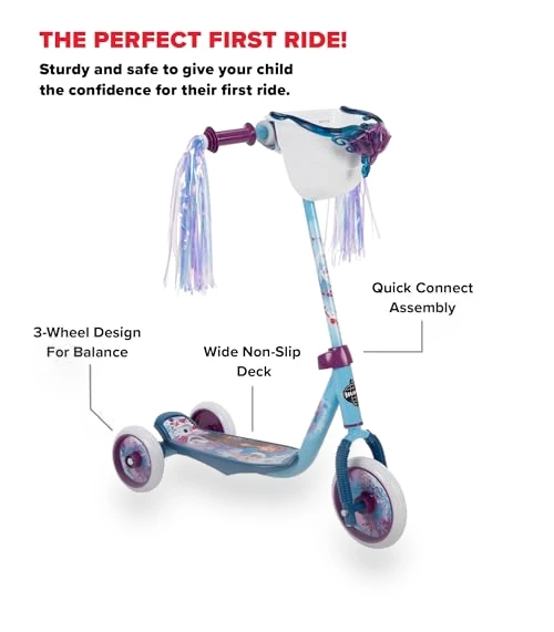 Disney and Marvel Toddler Kids 3-Wheel Scooters, Multiple Color Options, Ages 3+ Years Old — Electric Vehicles, Huffy