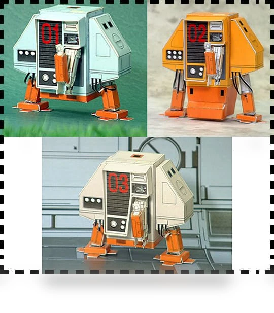 Silent Running Robot Drone DIY Handcraft Paper Model Kit — Paper Craft, NZPOST