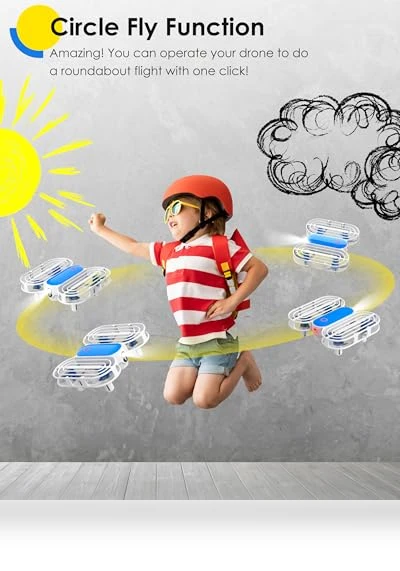 Kids Drone with Altitude-Hold, 3D Flip, and Headless Mode — Flying Toys, JY09