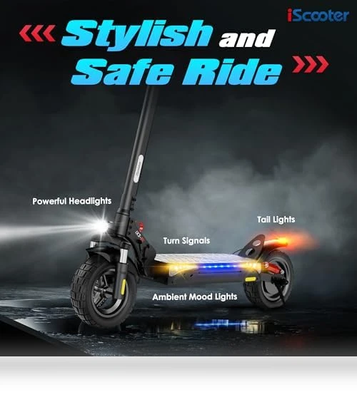 Electric Scooter, 10" Tires, 800W Motor E-Scooter Up to 25/28 Miles Range — Electric Vehicles, iScooter