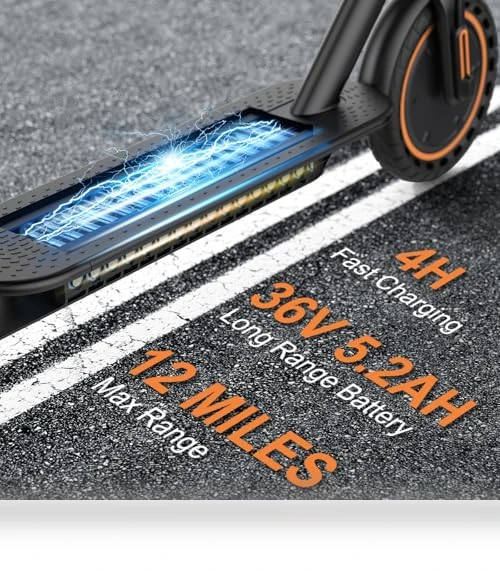 Electric Scooter, 350W/500W Motor, 12-28 Miles Range, 16-21 MPH, Solid Tires, for Adults and Teens — Electric Self-Balancing Scooters, VOLPAM