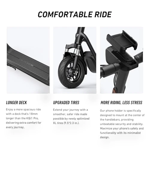 Electric Scooter for Adults - 600W-900W Max Power, 18-41 Miles Range, Foldable — Push Scooters, NIU