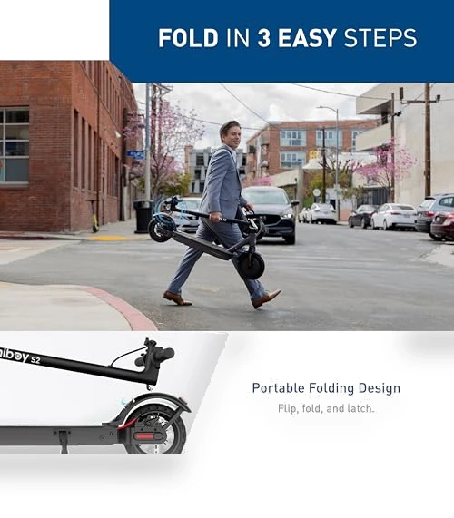 Electric Scooter for Adults, 350W Motor, 17 Miles Range, Portable Folding Commuter Scooter — Electric Vehicles, Hiboy
