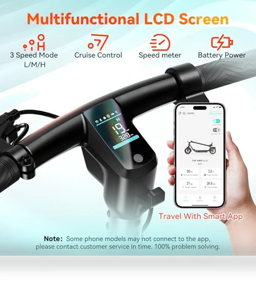 Electric Scooter for Adults, 19 MPH, 20 Miles Range, App Control — Electric Self-Balancing Scooters, TS TST GRP LLC