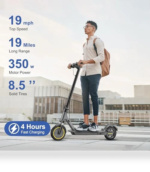 Electric Scooter Adults, Max 19/27/49 Miles Ranges, Top Speed 19/22 mph, 350/750W Peak Motor, Folding E-Scooter with... — Electric Vehicles, NAVIC