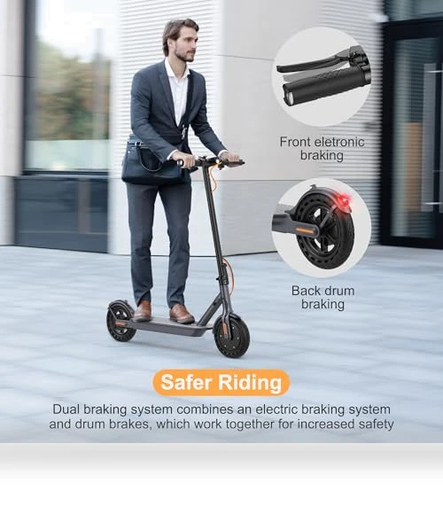 Electric Scooter with Powerful Motor, Long Range, and Cruise Control — Electric Self-Balancing Scooters, VOLPAM