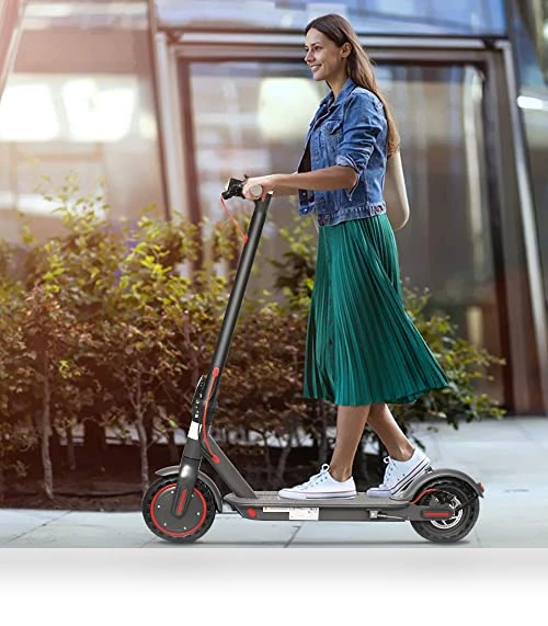 Portable Foldable Electric Scooter for Adults - 8.5" Solid Tires, 350W Motor — Electric Vehicles, Roinside
