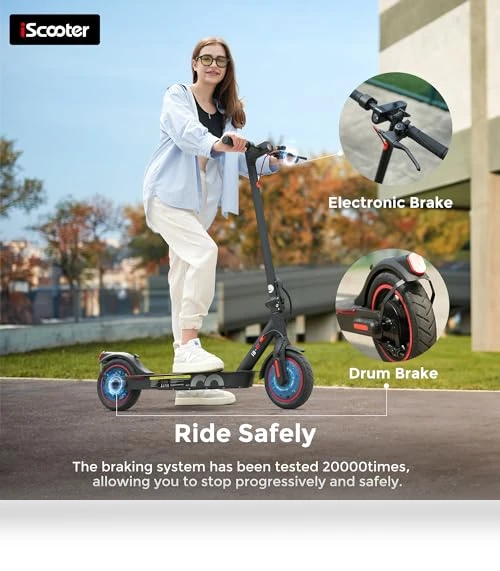 Electric Scooter for Adults with Cruise Control and Double Braking Systems — Electric Vehicles, iScooter