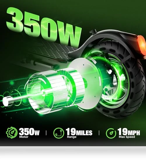 Electric Scooter for Adults with Long Range and Dual Shock Absorbers — Push Scooters, isinwheel