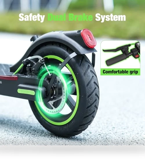 Electric Scooter for Adults with Long Range and Dual Shock Absorbers — Push Scooters, isinwheel