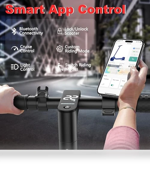 Folding Electric Scooter for Adults with Dual Braking and Suspension — Electric Vehicles, MAXSHOT